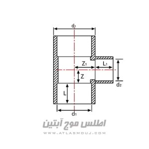 سه راهه تبدیلی چسبی UPVC