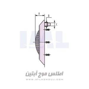 چراغ استخری IML مدل EXTRA-FLAT