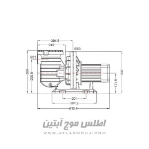 مهره ماسوره یکسر مغزی UPVC